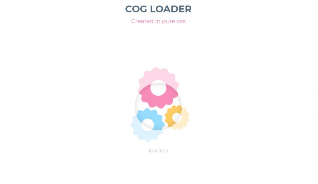 cog loading animation
