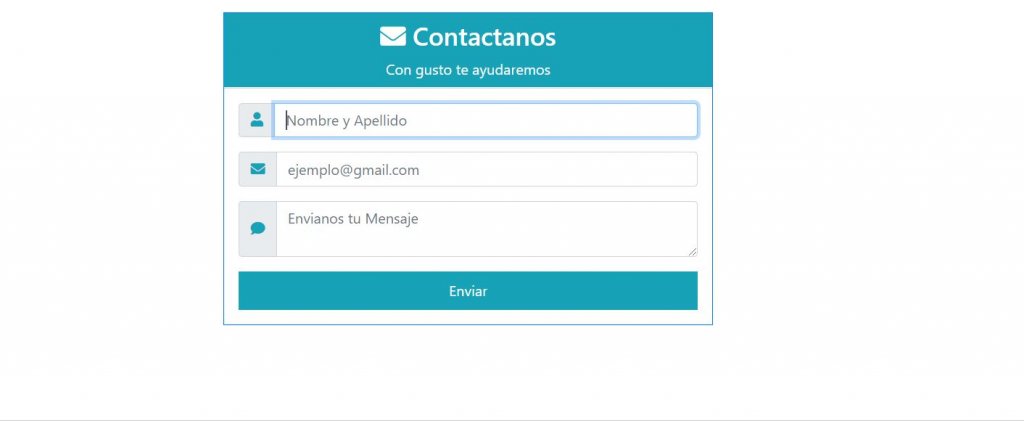 Contact form Bootstrap 4 template