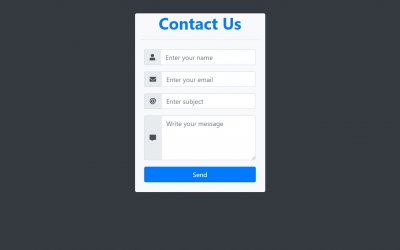 19+ Bootstrap Contact Form Examples Code Snippet - OnAirCode