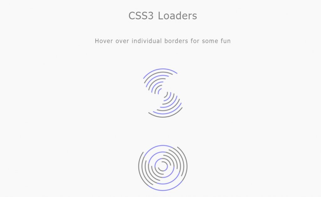 CSS3 loaders
