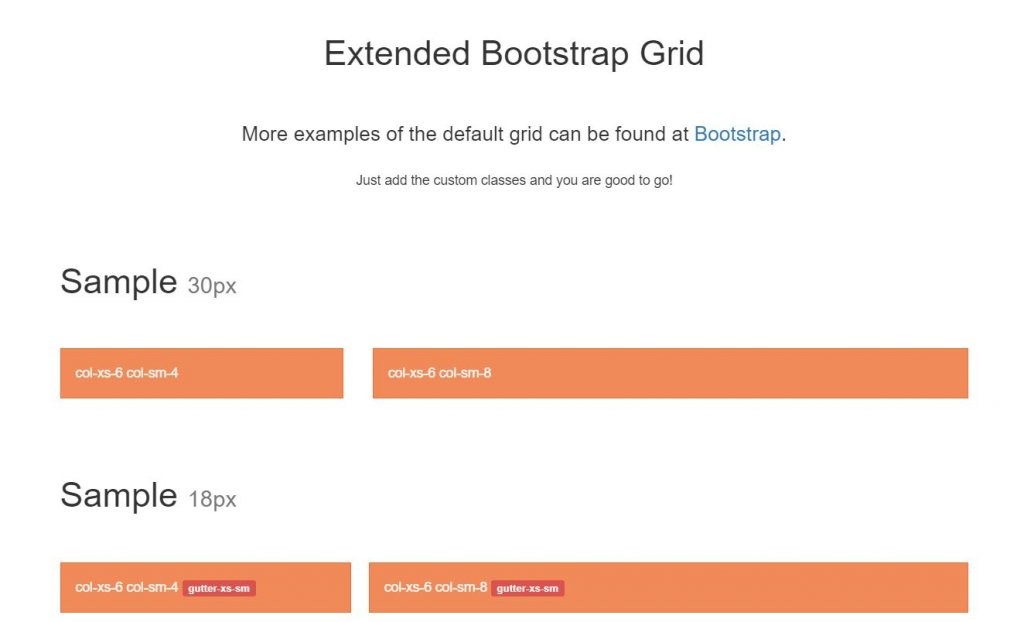 Custom Bootstrap grid