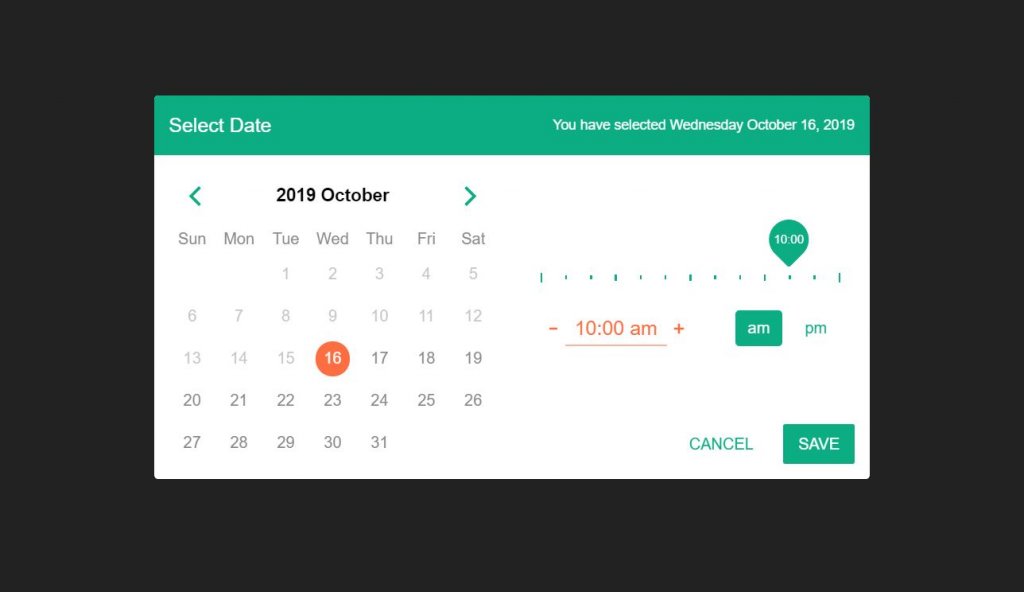 Bootstrap 4 date and Time picker code examples