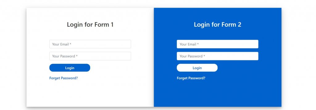 Dual Login Forms