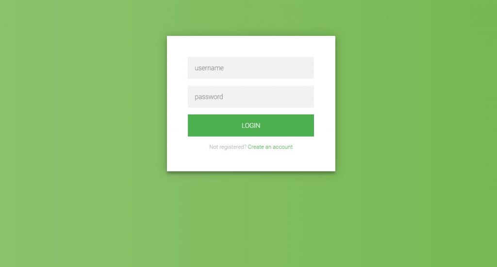 Flat HTML5, CSS3 login form