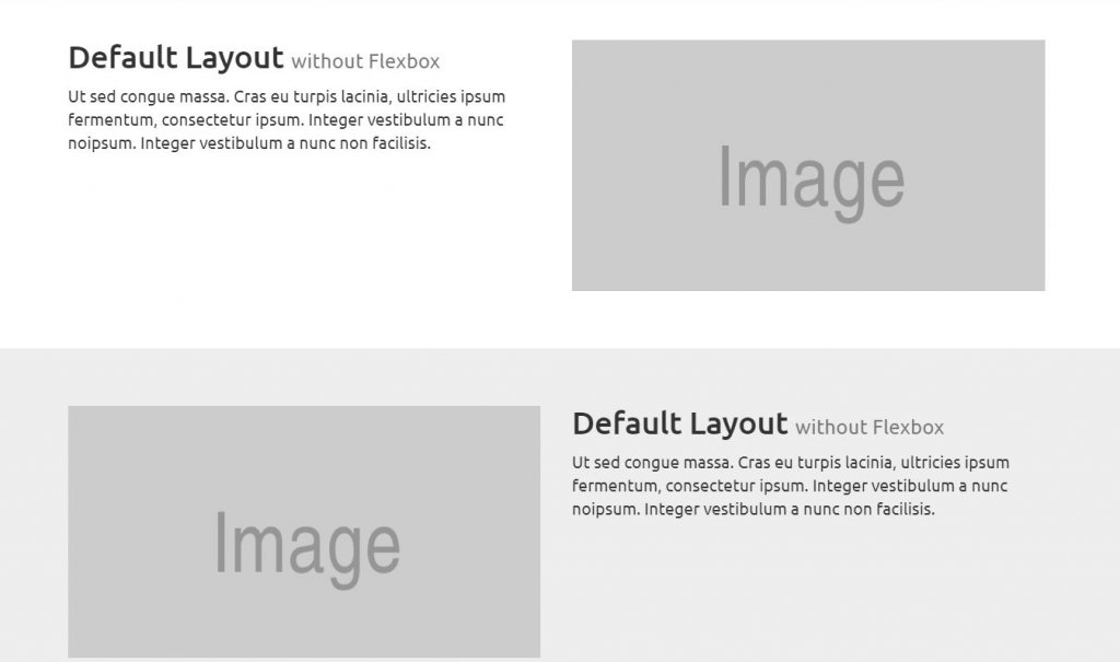 Flexbox layout examples
