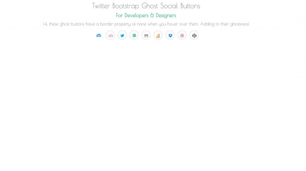 20+ Bootstrap Social Media Icons Code Examples - OnAirCode