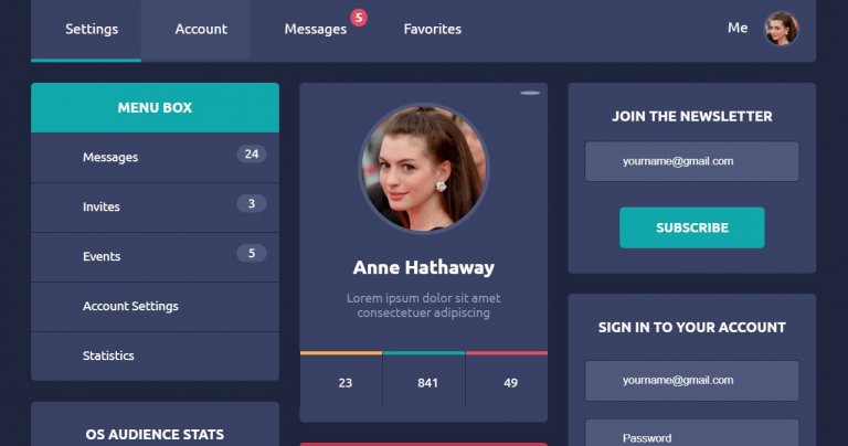 15+ Bootstrap User Profile Page Design Examples - OnAirCode