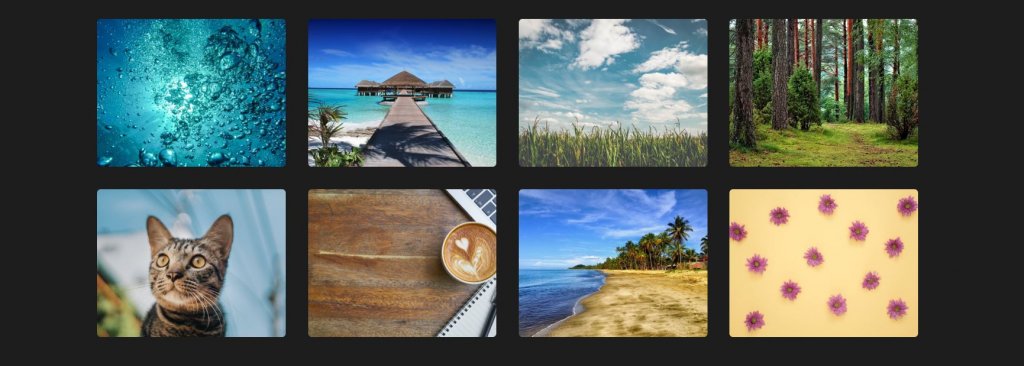 Image gallery using Bootstrap 4