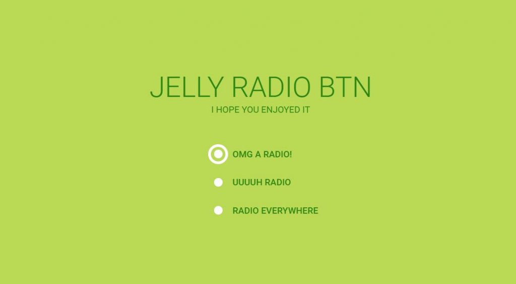Jelly radio button