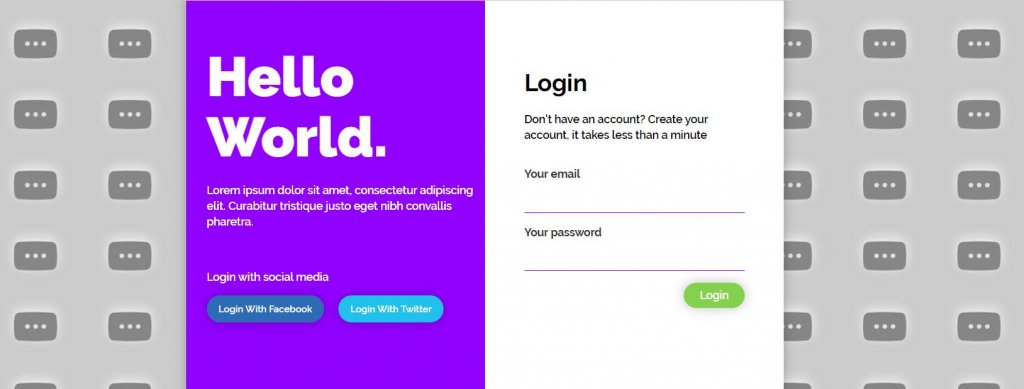 Bootstrap login form design examples