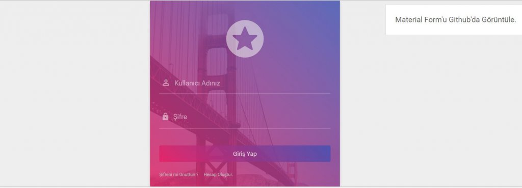 Material design register form