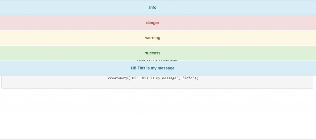 Bootstrap 4 notification example using alerts
