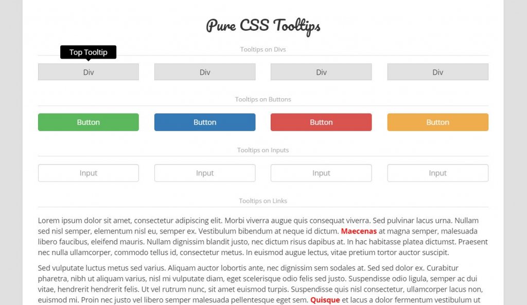 pure css tooltips