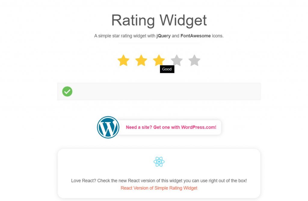 Rating Stars with Simple jQuery 