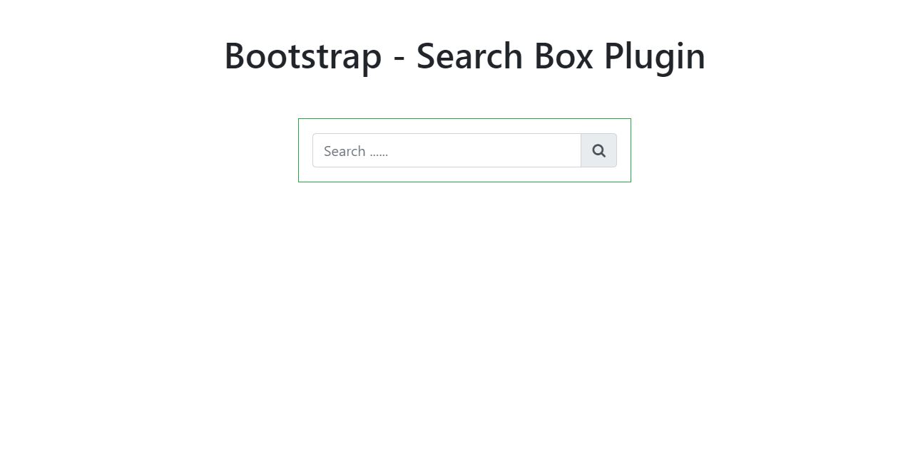 14 Bootstrap Search Bar Box Design Examples - OnAirCode