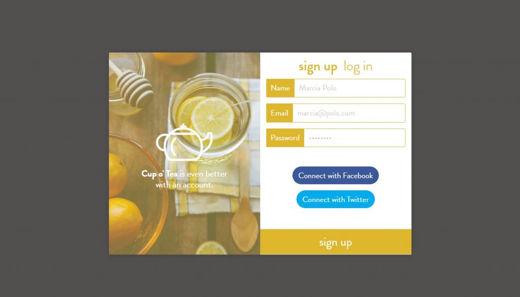 Sign Up Design Examples 