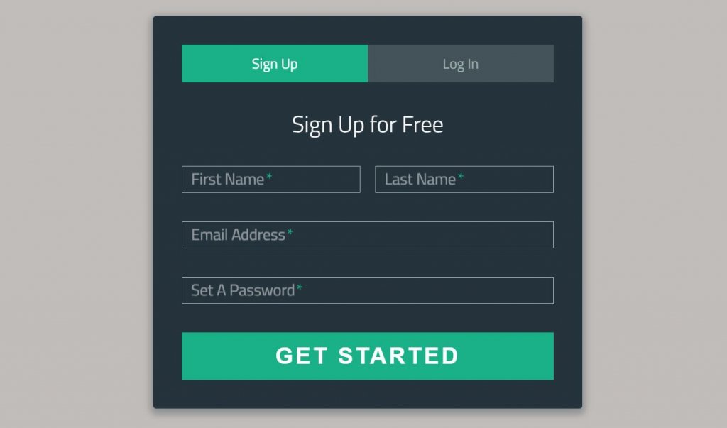 Bootstrap login signup form page