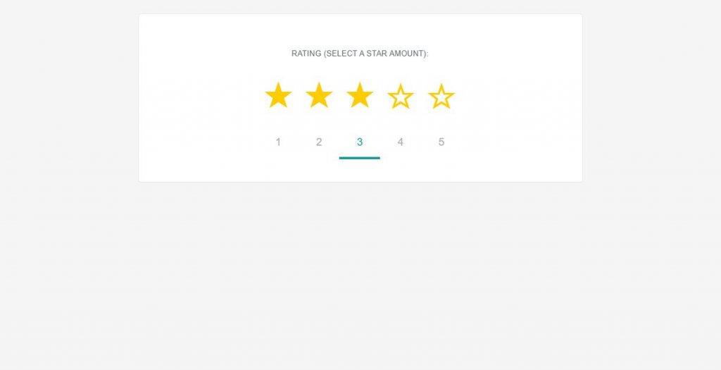 star rating for email