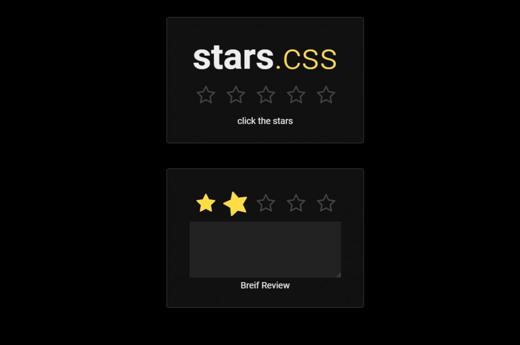 5 star rating CSS