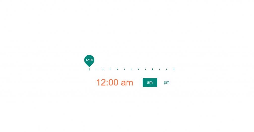 Time picker examples