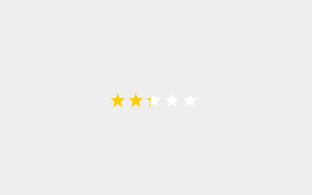 Accessible Bootstrap star rating