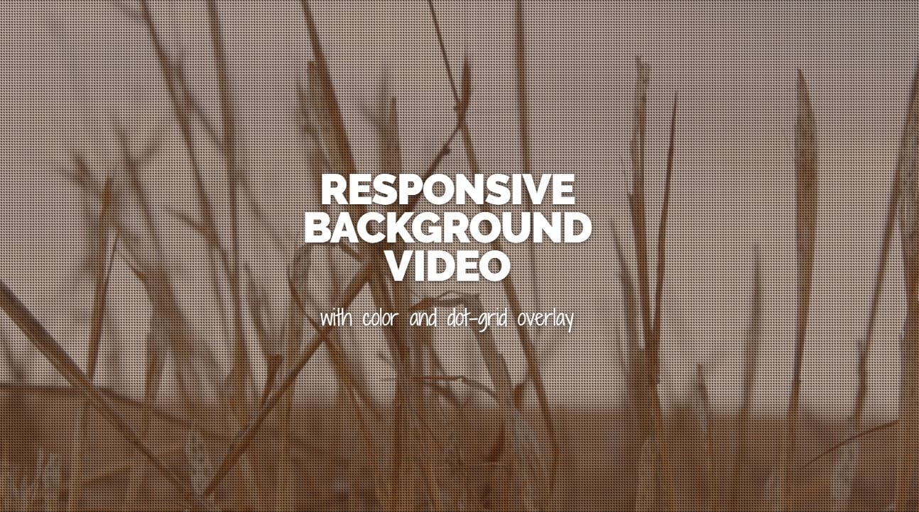 8+ Bootstrap Video Background Examples - OnAirCode