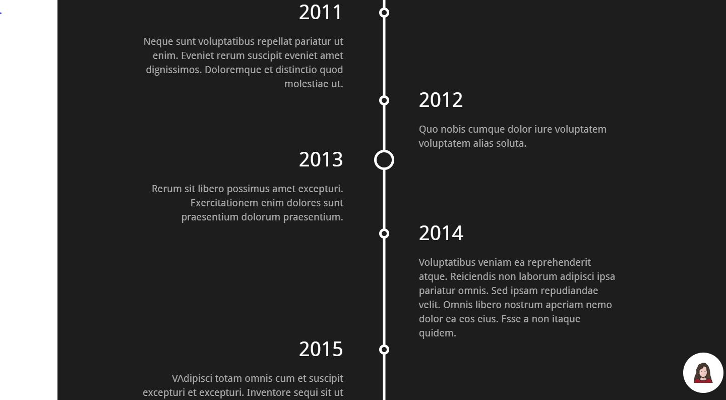 12+ Vertical Timeline Bootstrap Examples