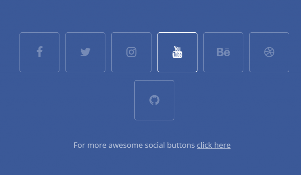 Simple HTML/CSS Social Media Buttons 