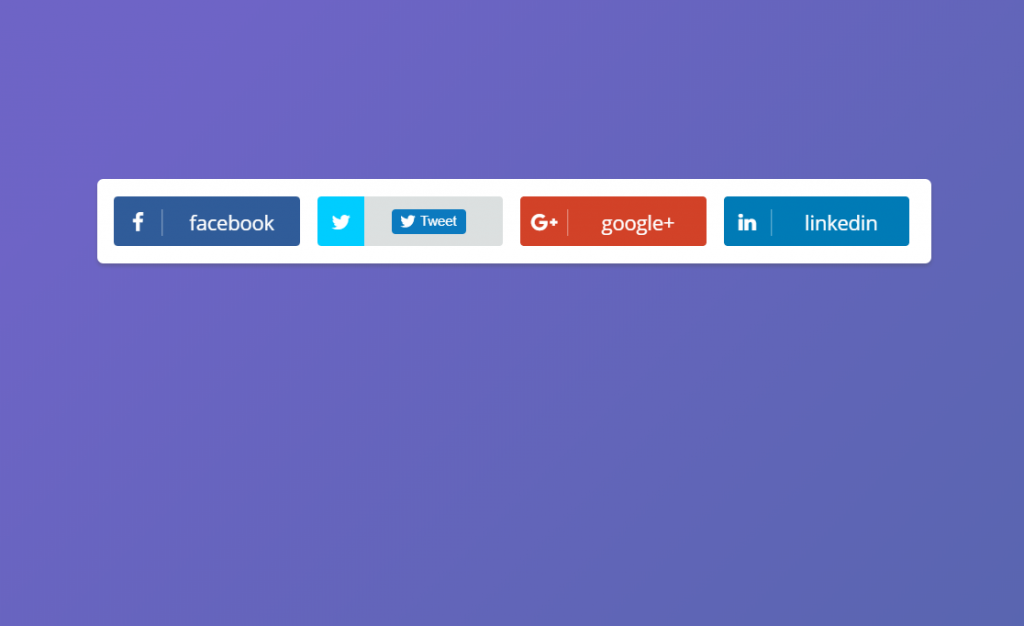 Sliding Social Buttons For Bootstrap 