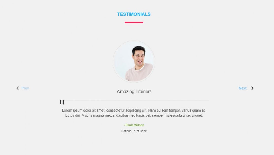 16+ Bootstrap Testimonial Slider Design Examples - OnAirCode