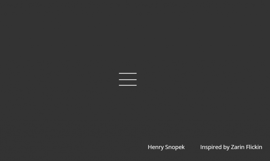 JavaScript hamburger menu icon animation