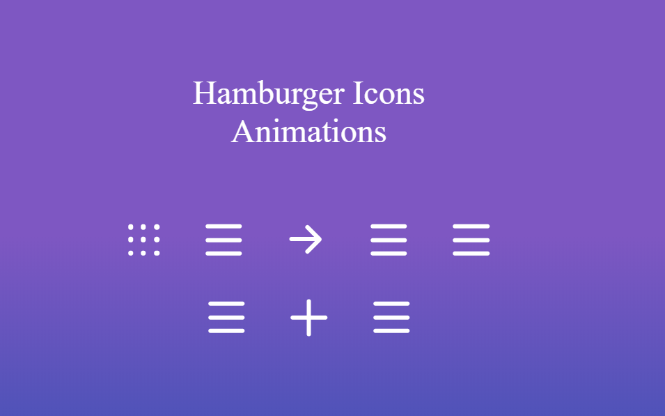 Hamburger Icons Animations