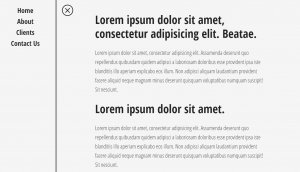 22+ JavaScript Off Canvas Menu Examples - OnAirCode