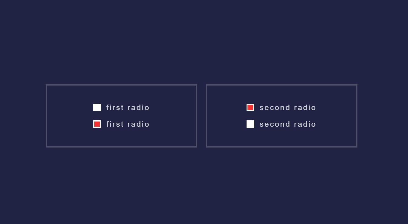 JavaScript Radio Button Design Examples