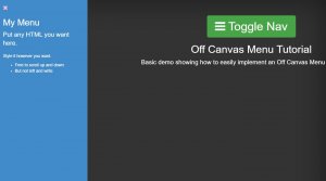 20+ Bootstrap Off Canvas Menu Design Examples - OnAirCode