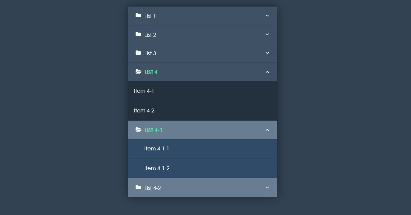 18+ JavaScript Accordion Menu Examples - OnAirCode