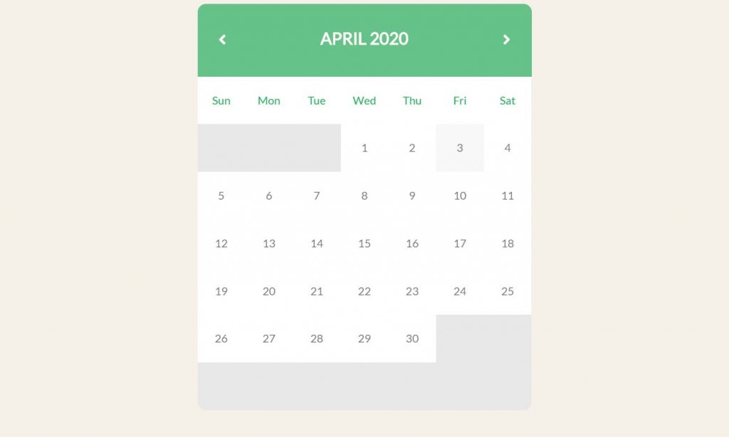 30+ JavaScript Calendar Design Code Examples - OnAirCode