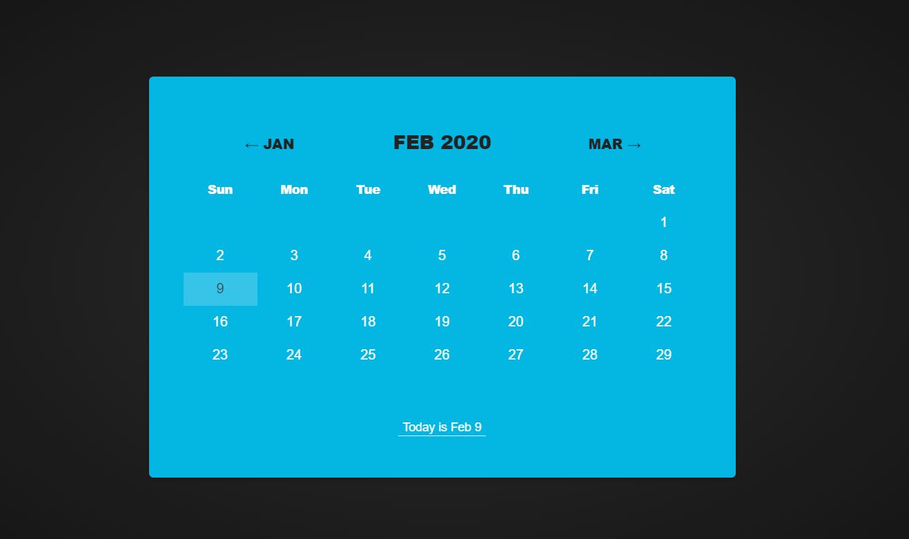 30+ JavaScript Calendar Design Code Examples - OnAirCode