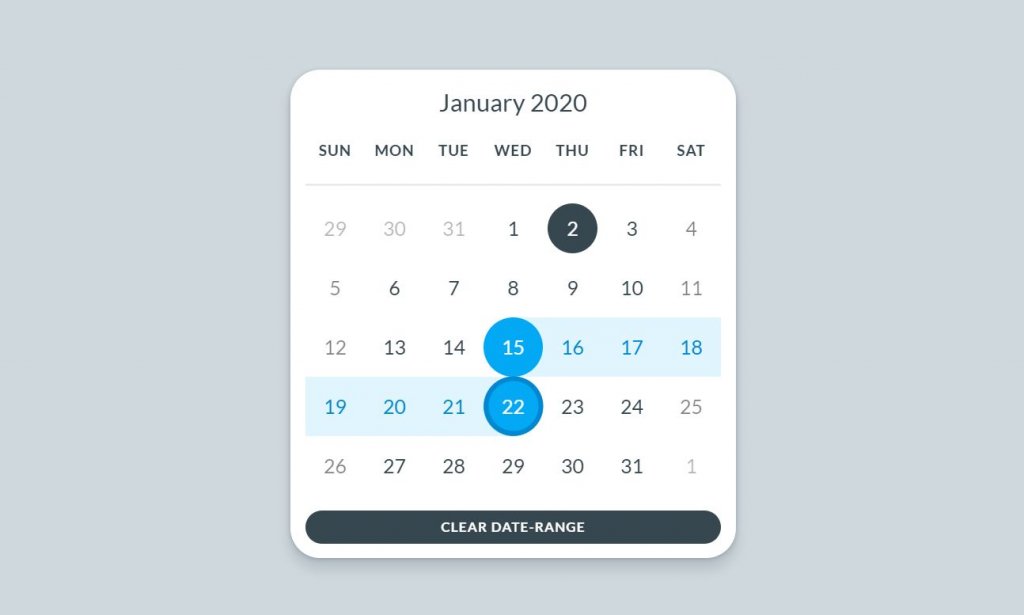 30+ JavaScript Calendar Design Code Examples - OnAirCode