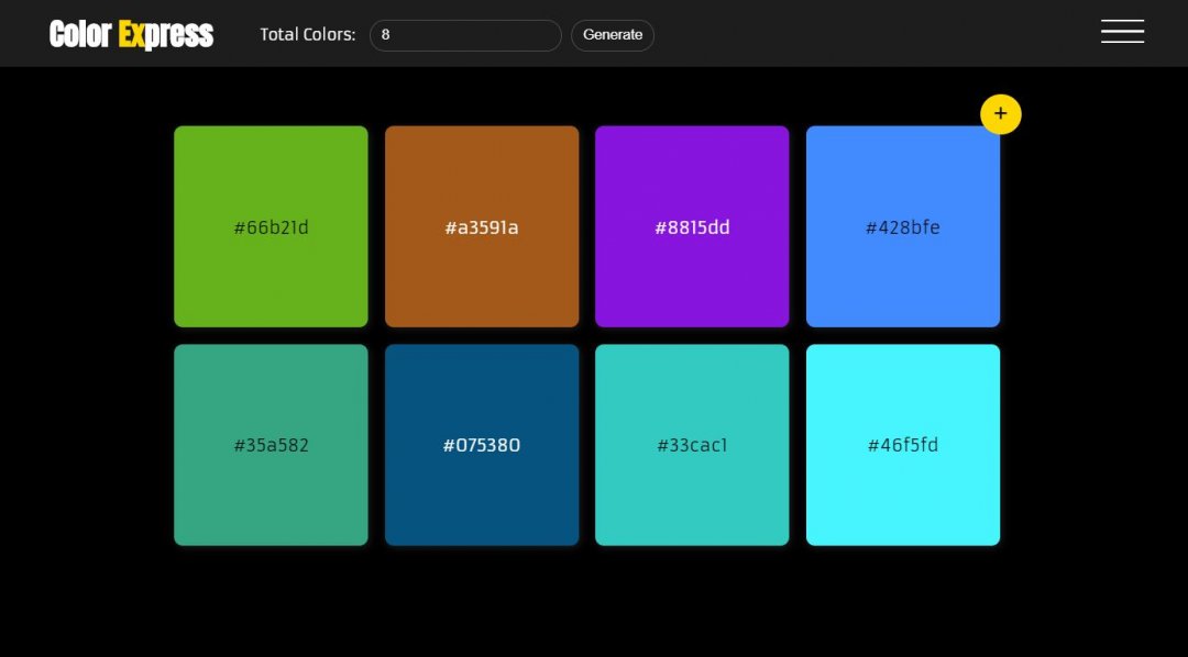 16+ JavaScript Color Palette Design Examples - OnAirCode