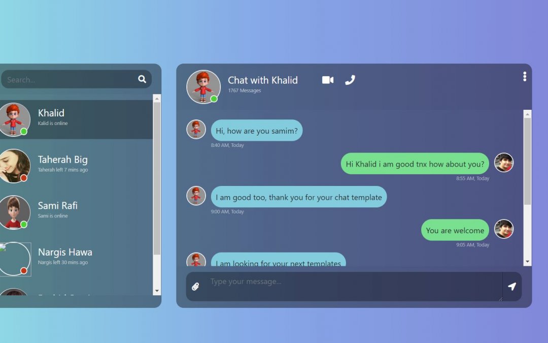 Bootstrap Chat Box Awesome Examples