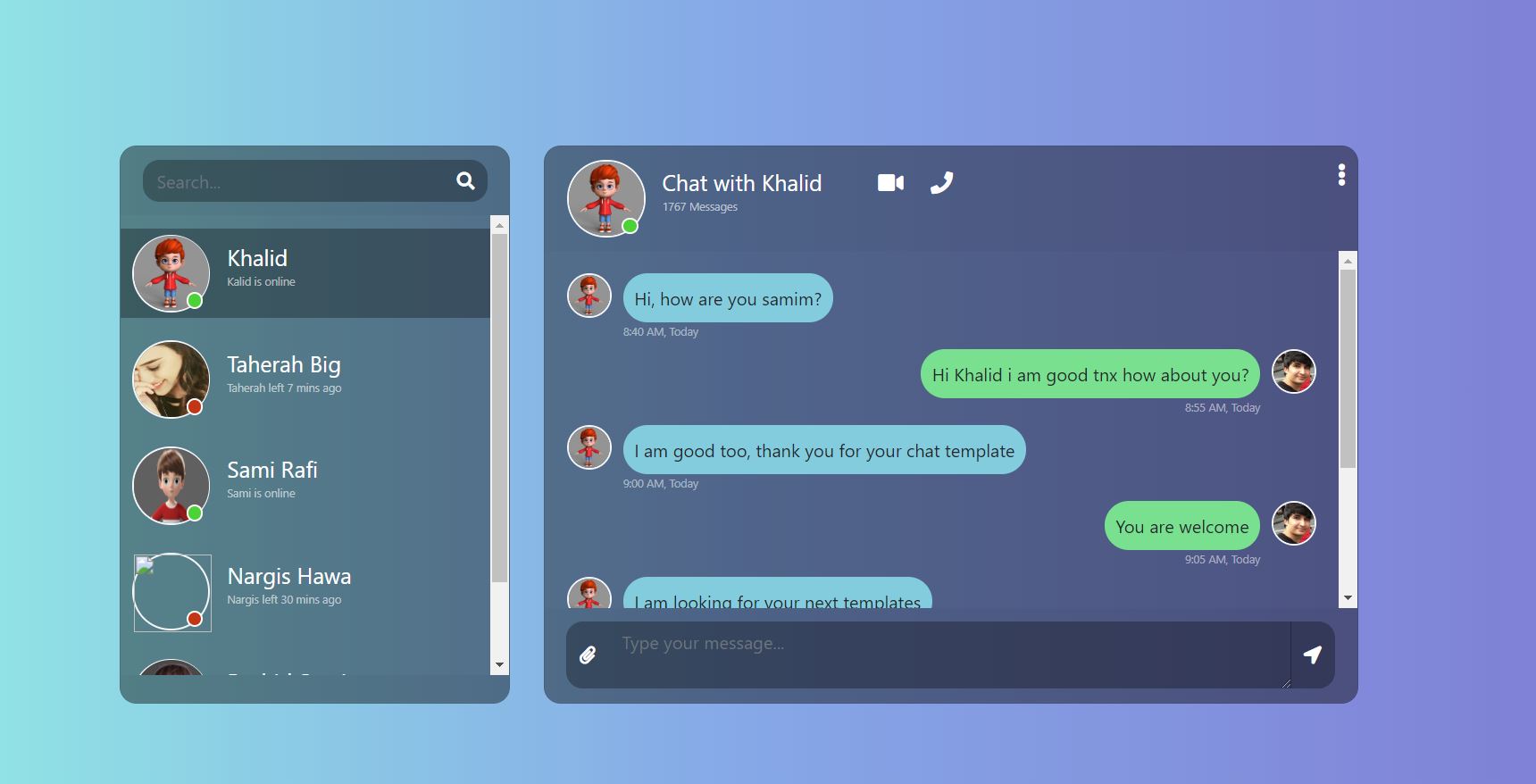 15 Bootstrap Chat Box Awesome Examples - OnAirCode