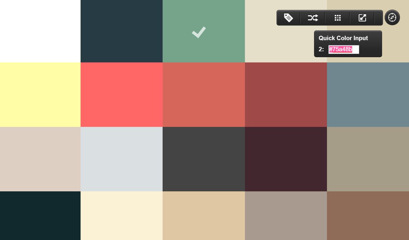 16+ JavaScript Color Palette Design Examples - OnAirCode