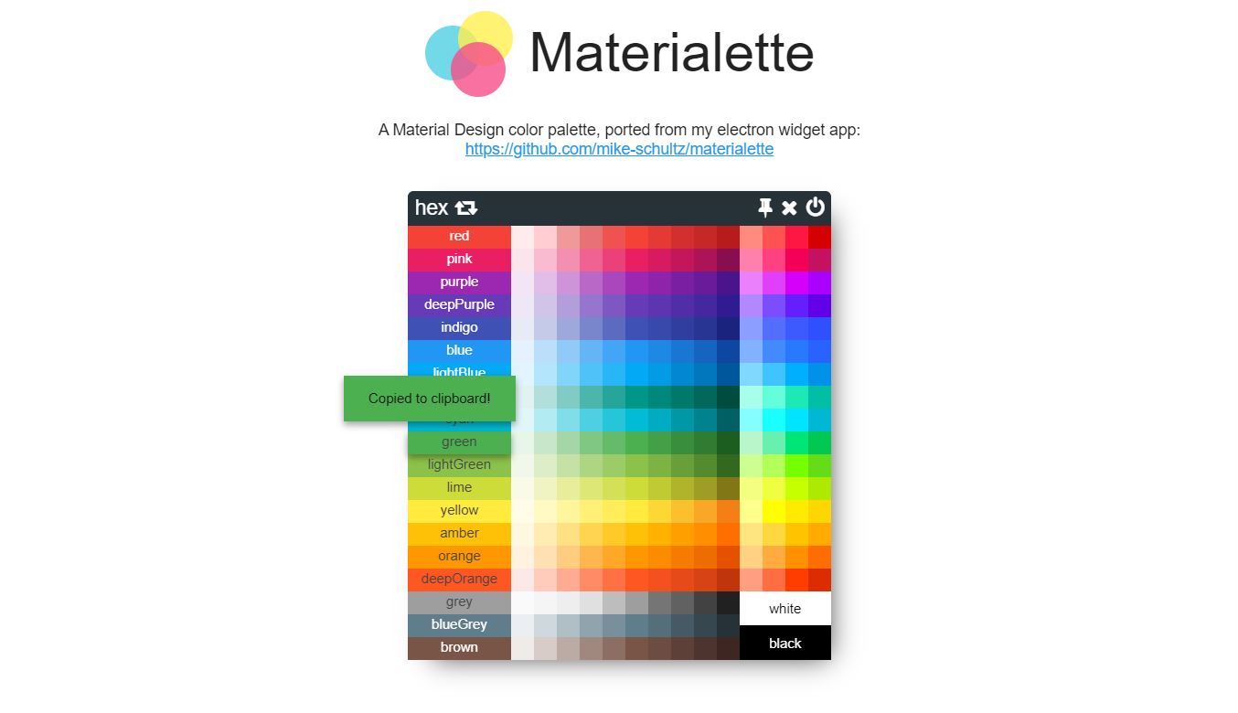 16+ JavaScript Color Palette Design Examples - OnAirCode