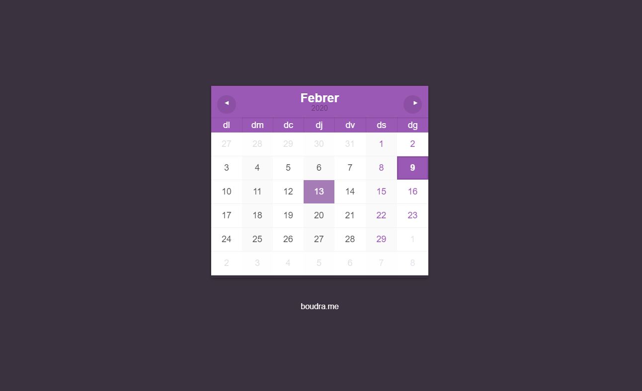 30+ JavaScript Calendar Design Code Examples - OnAirCode