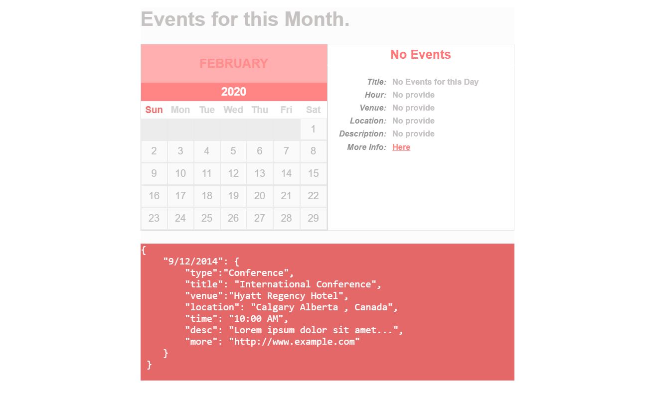 30+ JavaScript Calendar Design Code Examples - OnAirCode