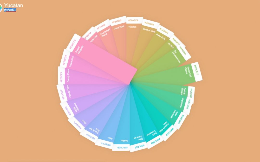 JavaScript Color Palette Design Examples