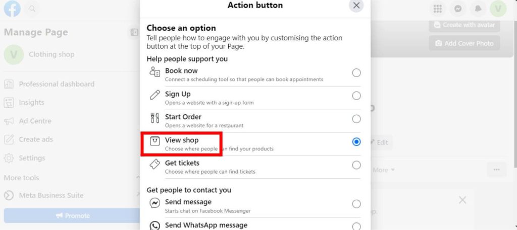 How To Add Shop Button on Facebook Page Via Desktop