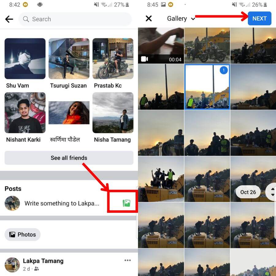 How To Add a Photo or Video on Someone's Timeline