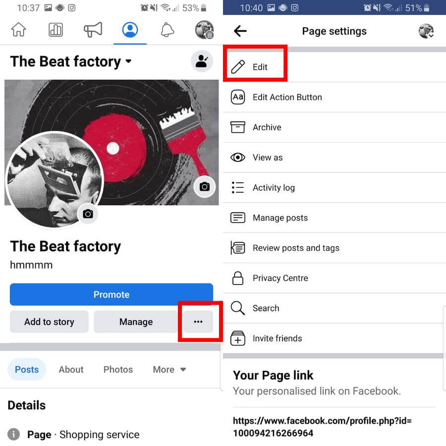 link tiktok to facebook business page